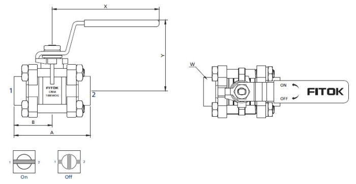 Кульовий кран BGSS-FRP2-05