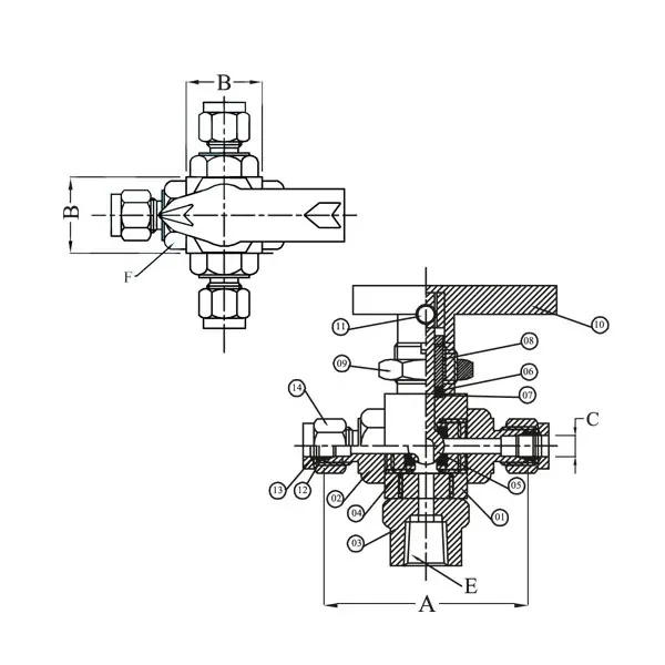 Кульовий кран GV-157-BV-5W-16N