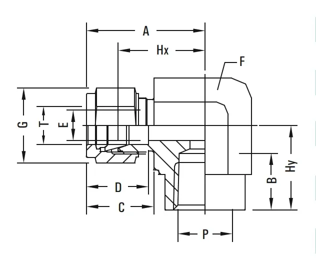Кутник GV-16-FE-5-2N