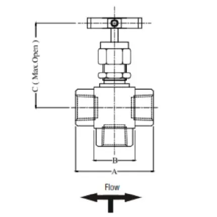 Голковий вентиль GV-64-NVH-3W-16N