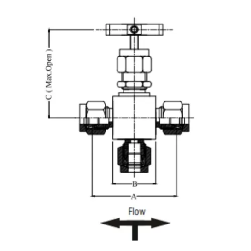Голковий вентиль GV-65-NVH-3W-6T