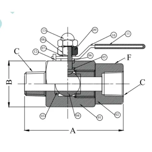 Кульовий кран GV-163-H-BV-8