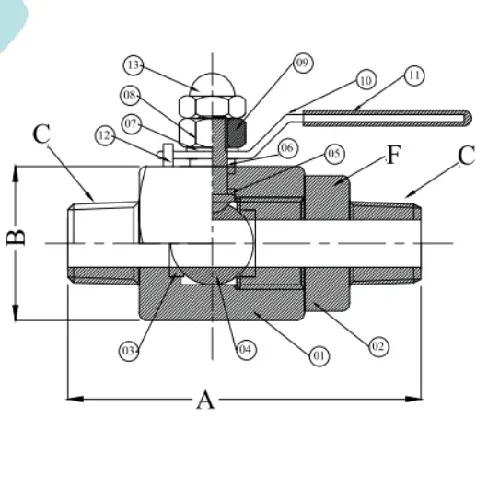 Кульовий кран GV-164-H-BV-20