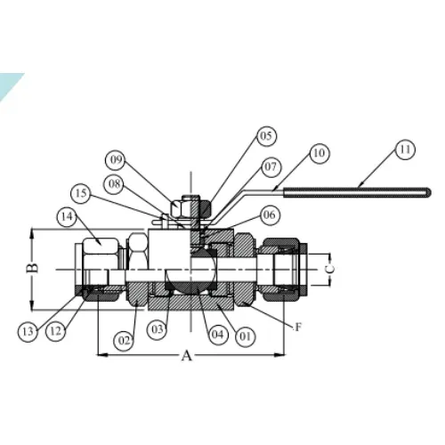 Кульовий кран GV-165-S-BV-10m