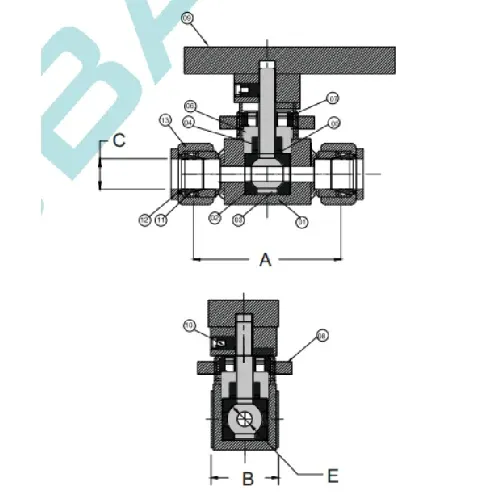 Кульовий кран GV-166-S-BV-2