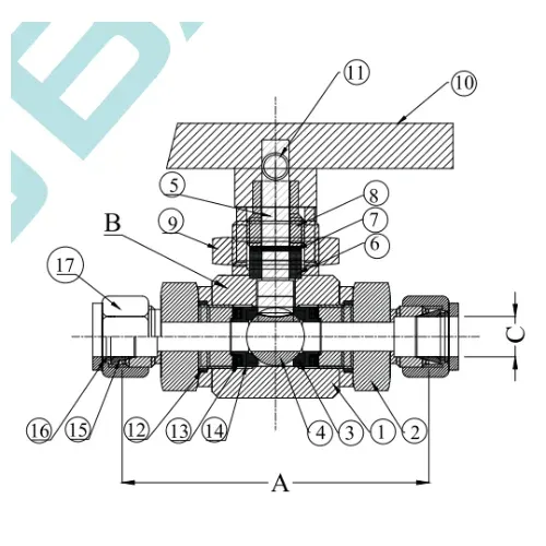 Кульовий кран GV-169-S-BV-2W-2