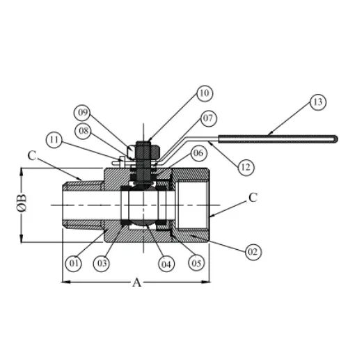 Кульовий кран GV-174-BV-32