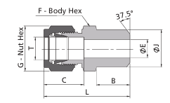 Фітинг під приварку встиг під метричну трубку